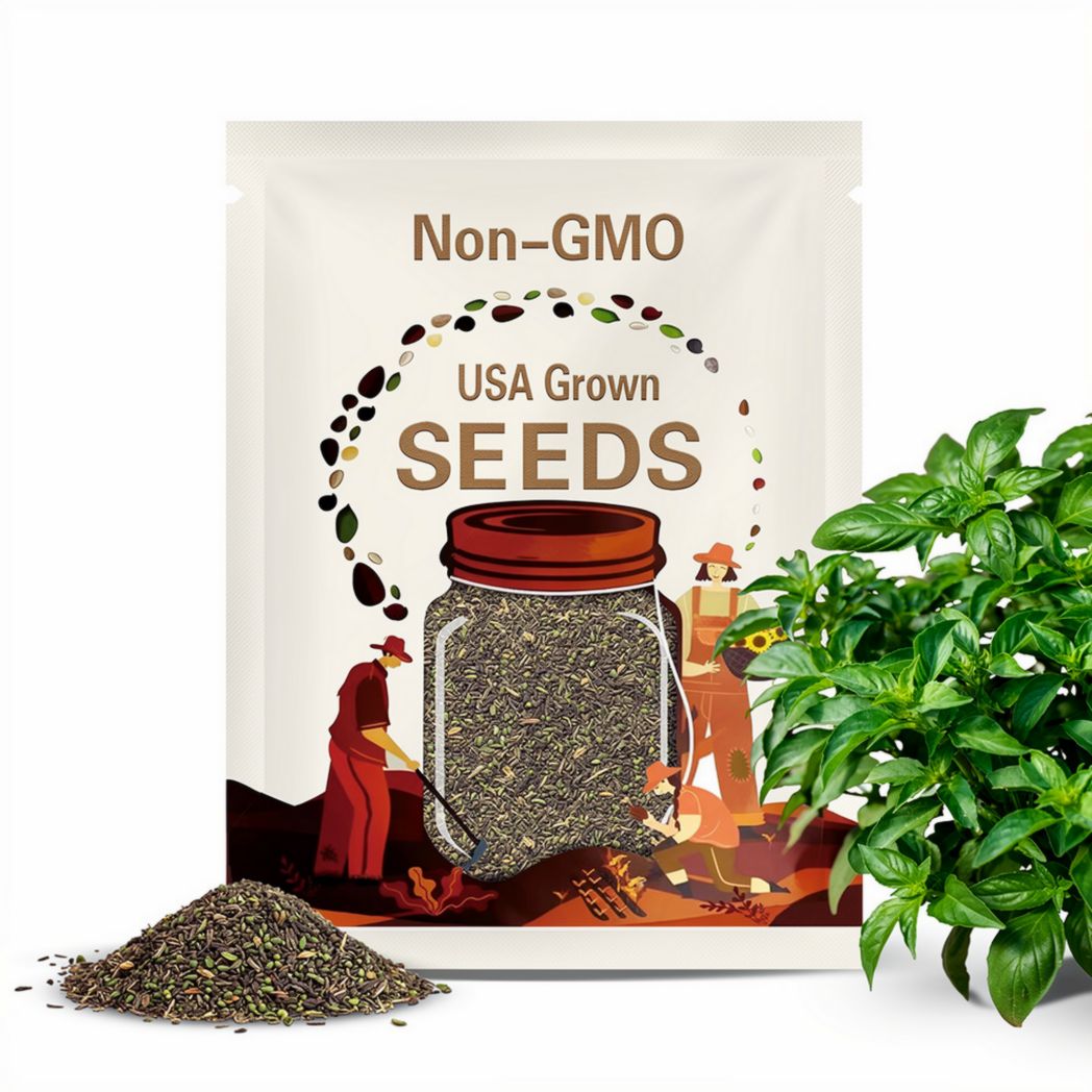 Basil seeds lime herb 200 seeds