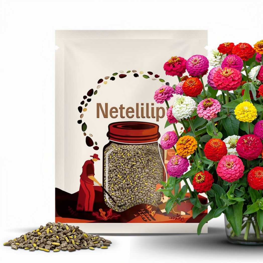 Zinnia Lilliput Flower Mix Seeds 200+ Mixed Annual COLORFUL USA