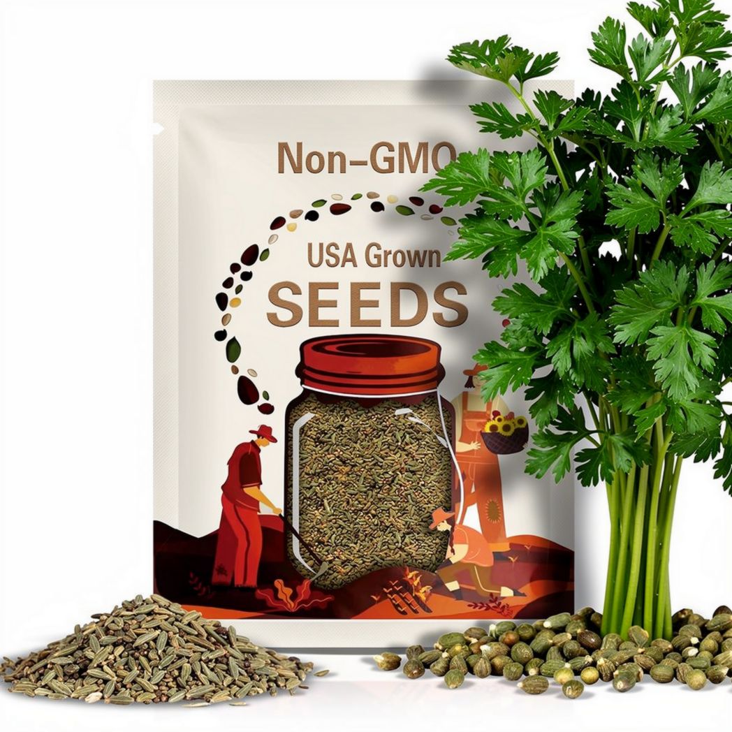 Parsley Hamburg Rooted Seeds 500+ Herb Heirloom NON-GMO USA