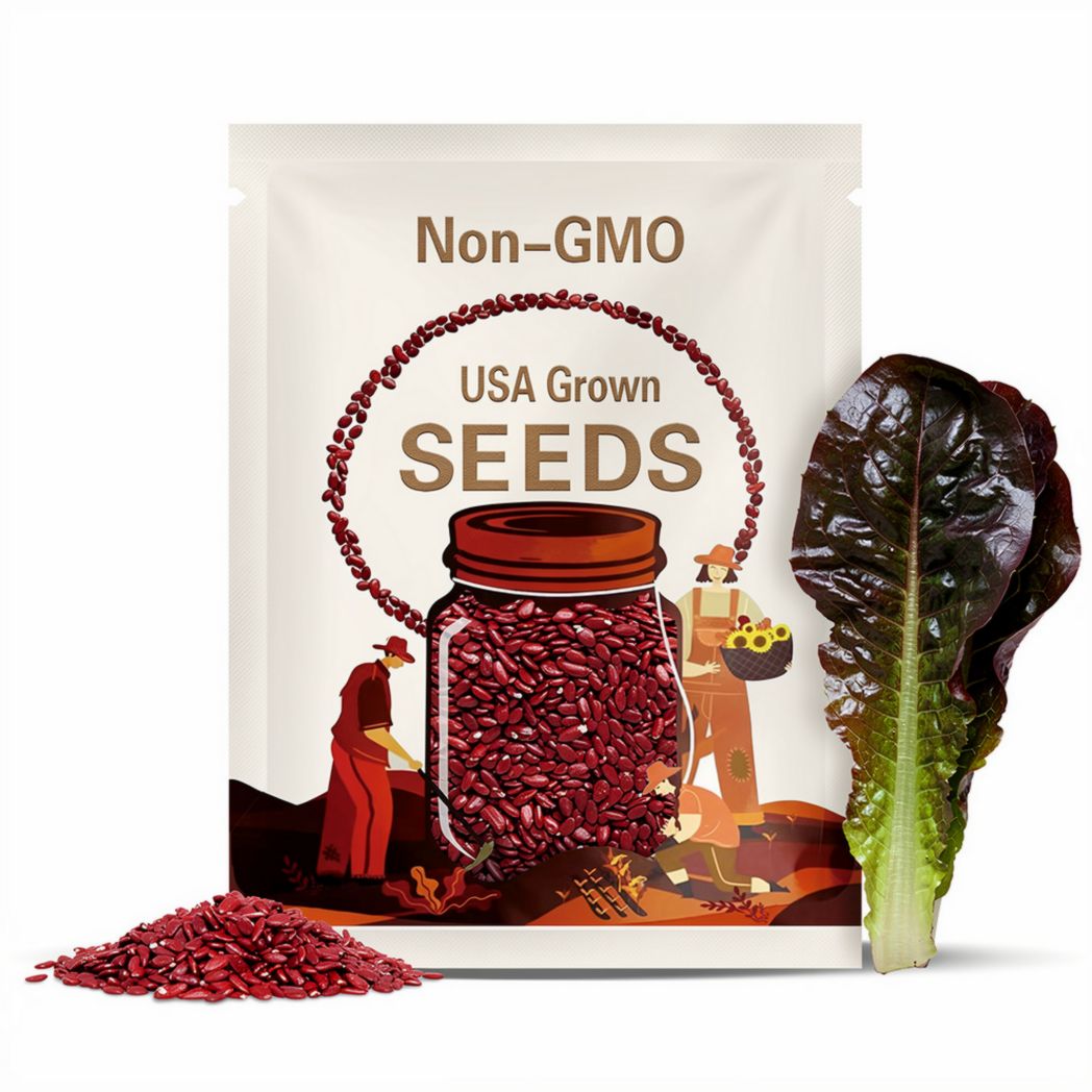 Red Romaine Lettuce Seeds