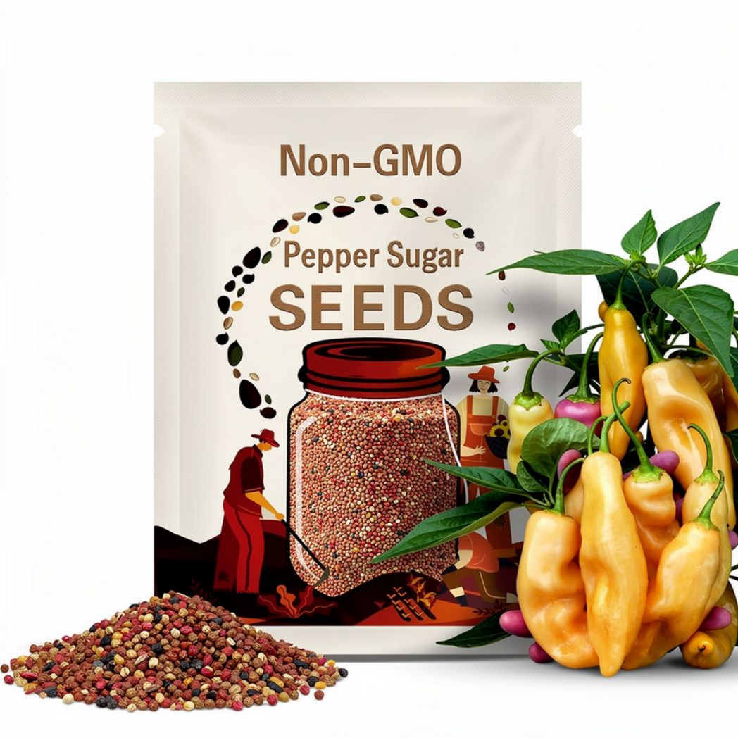 Pepper Sugar Rush Peach Hot x 10 Seeds